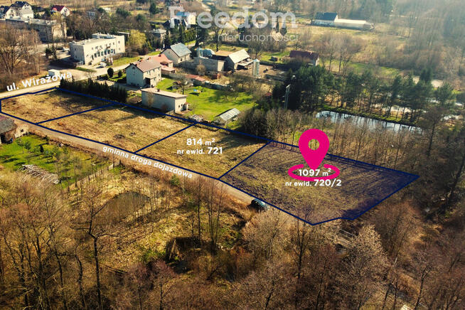 Działka budowlana z warunkami zabudowy 1106 m²