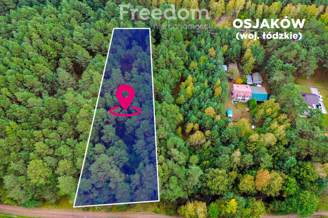 Działka budowlana w lesie 3300 m²