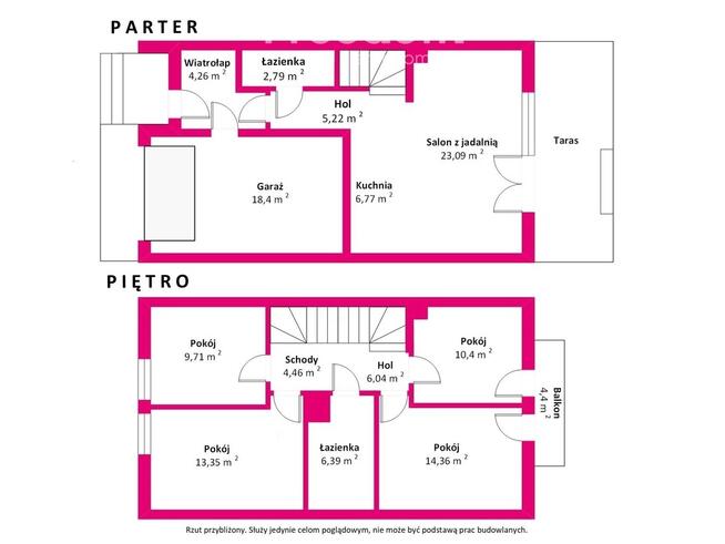 Księżycowy zakątek segmenty 121m2 na działce 165m2