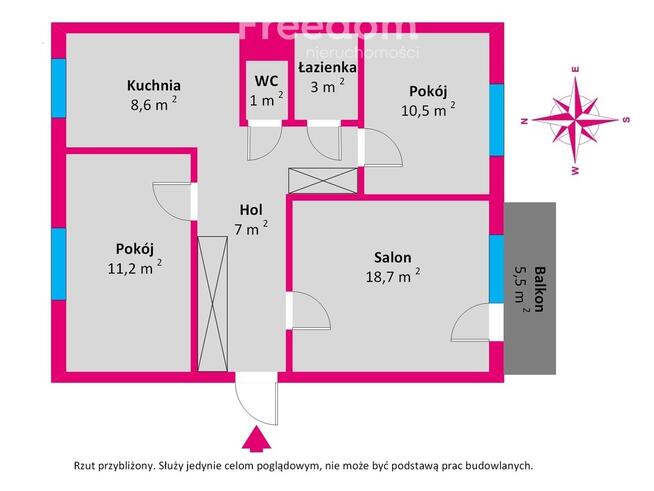 Ustawne 3 pokoje z balkonem Gdynia-Pogórze