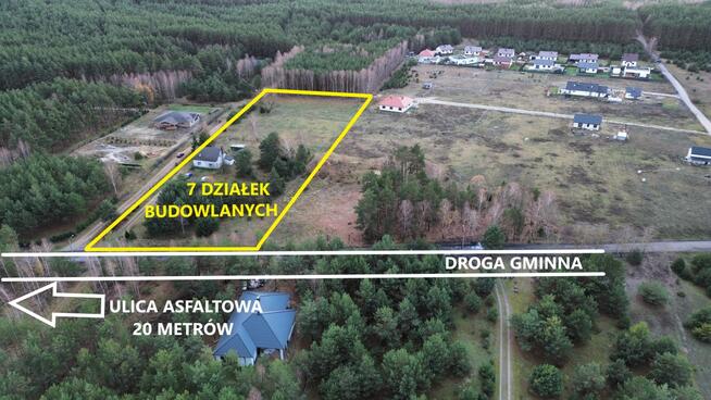 Działka budowlana Sąsieczno przy lesie