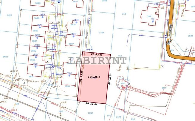 Parkitka, budowlana, 645m2, wymiary 19x34, media
