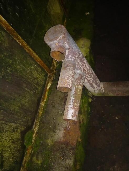 Rozdzielacz Rura stalowa fi 114mm 11,4cm na 76mm 7,6cm eleme