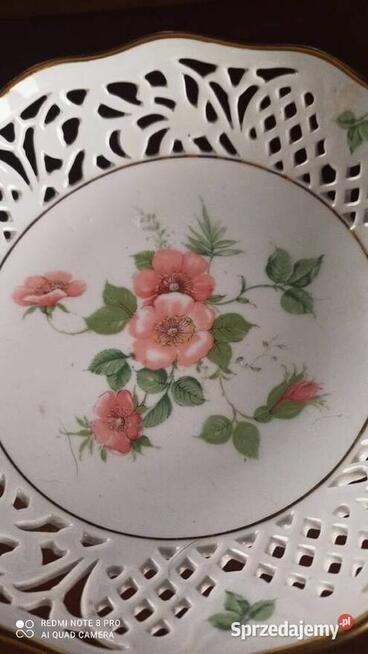 Patera na nodze, ażur, Schumann. Arzberg. Bavaria. Germany.