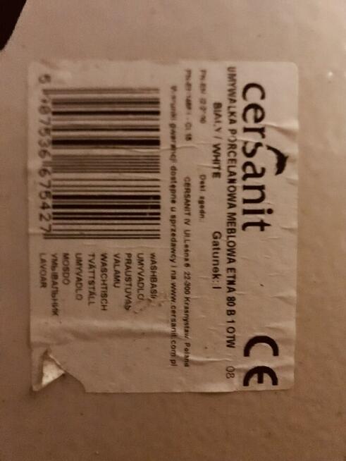 Umywalki porcelanowe Cersanit