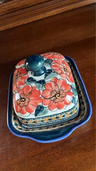 Maselniczka Bolesławiec. Ręcznie malowana/ Hand made in Pola