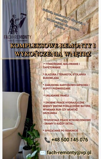 Remonty - mieszkania, domy, lokale