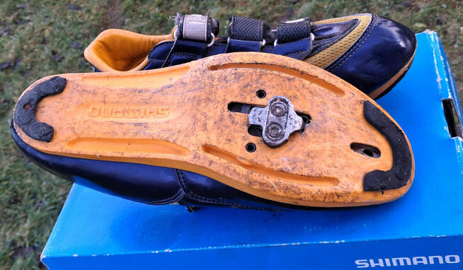 Buty rowerowe SPD szosowe Shimano Roz 44 z blokami