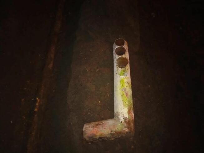 Rozdzielacz Rura stalowa fi 114mm 11,4cm na 76mm 7,6cm eleme