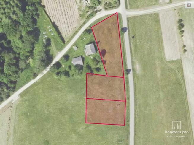 Działka budowlana 9,95 a w Borownicy (WZ)