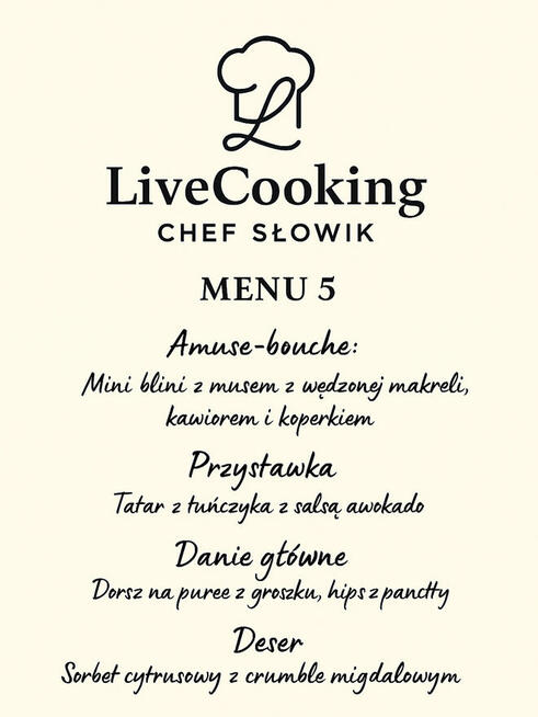 LiveCooking prywatny kucharz dla Ciebie