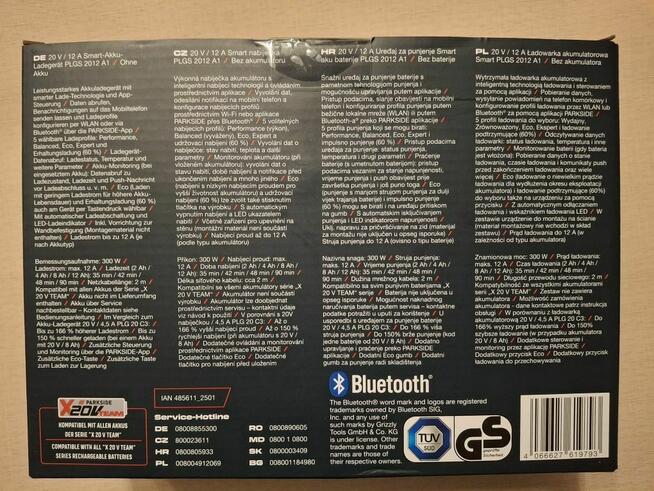 Szybka ładowarka PARKSIDE PERFORMANCE Smart PLGS 2012 A1 12A