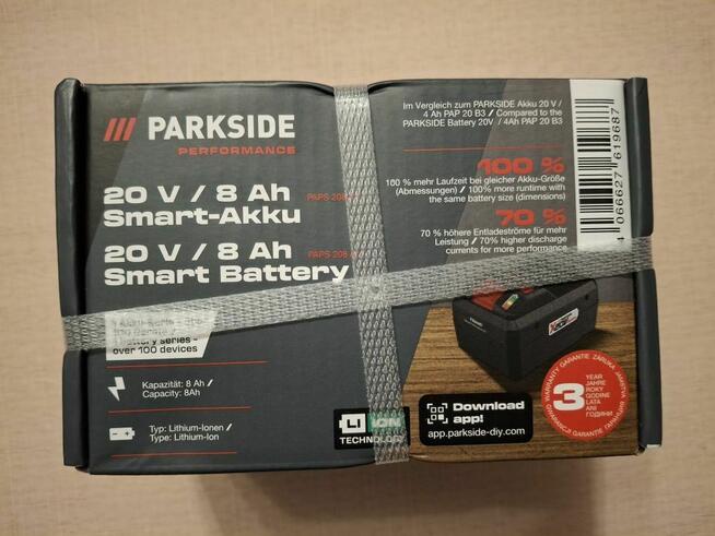 Akumulator PARKSIDE PERFORMANCE Smart X20V 8Ah PAPS 208 A1