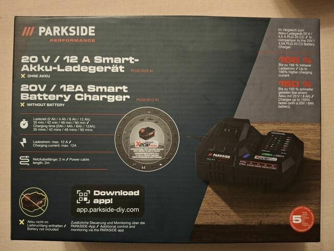 Szybka ładowarka PARKSIDE PERFORMANCE Smart PLGS 2012 A1 12A