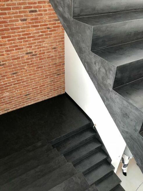 mikrocement podłoga, schody, ściany