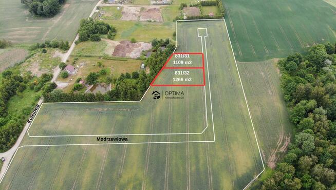 Działka budowlana Gościno, Modrzewiowa