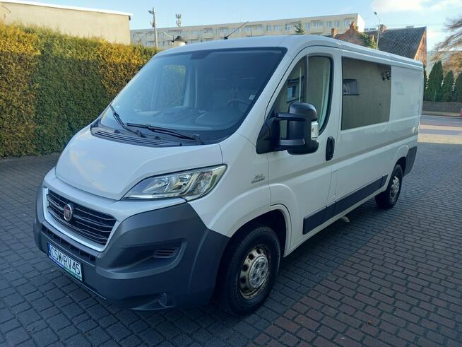 Fiat Ducato 2.2Jtd 130KM Brygadówka Klima 7-Osób Doka Salon PL 142Tys Km Przebiegu
