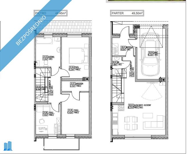 Mieszkanie dwupoziomowe 100m2, ogródek, fotowoltaika, poddasze, segment