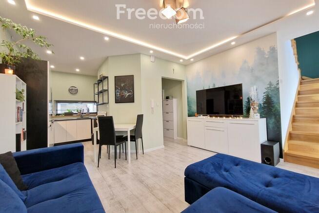 Atrakcyjny segment z ogródkiem i garażem