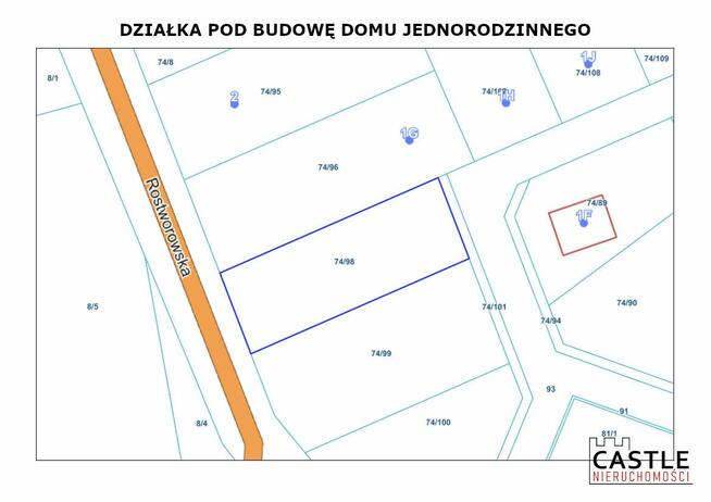 Działka budowlana Rostworowo gm. Rokietnica, Rostworowska