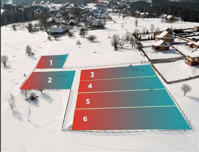 Działka inwestycyjna / 6 domów / Zawoja