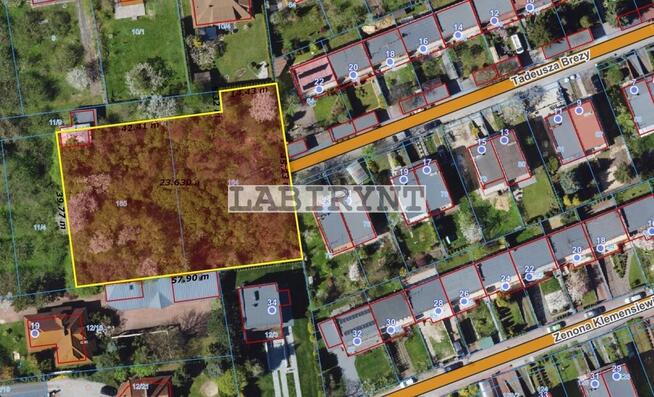 Nowa Cena! Przy M1 Północ 2366m2, wymiary 40x57