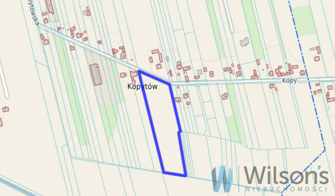 Działka inwestycyjna Kopytów gm. Błonie,