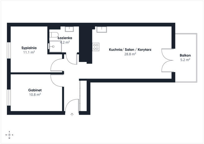 Nowoczesne 3 pokoje z balkonem, Elbląg