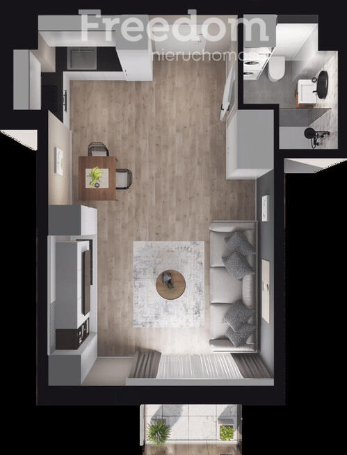 Nowe mieszkanie 1 pokojowe z balkonem | Mokotów