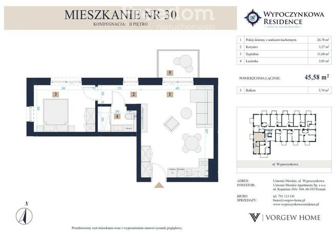 Apartament z tarasem, 400m od Morza, M9