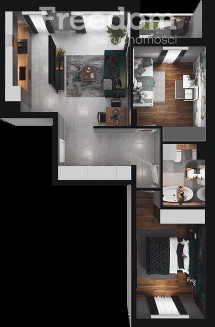 Mieszkanie 3 pokojowe z loggią | Mokotów