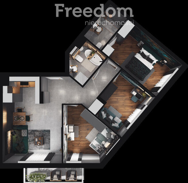 Mieszkanie 4 pokojowe z balkonem | Mokotów