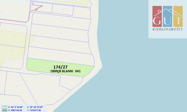 Działka rolna Blanki gm. Lidzbark Warmiński