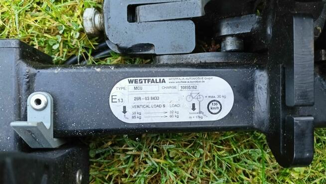 Bagażnik na hak Westfalia BC60 składany 2 rowery st.bdb