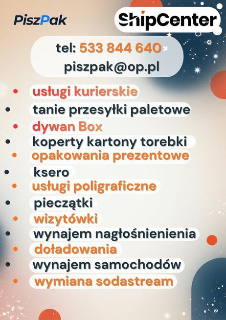 Usługi kurierskie krajowe i międzynarodowe Ukraina Świat