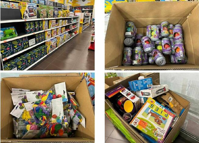 Syndyk sprzeda towar ze sklepu z zabawkami