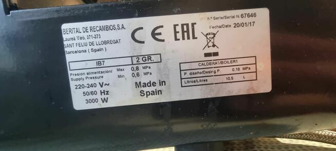 Ekspres do kawy dwugrupowy BIEPI IRIDAL 107 (Używany)