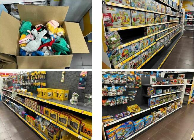 Syndyk sprzeda towar ze sklepu z zabawkami