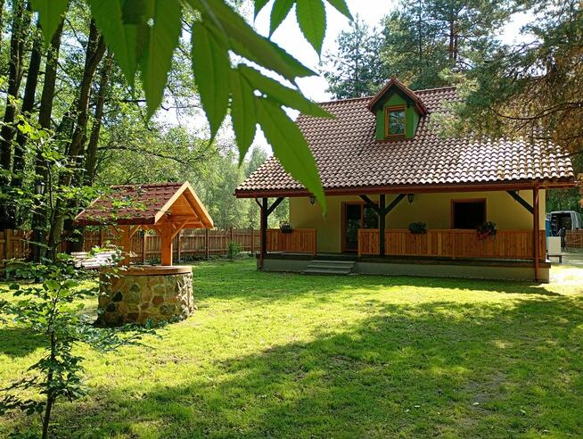 dom jednorodzinny z tarasem, Cyganka, gm. Dębe Wielkie