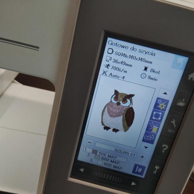 Hafciarka Janome MC 550 E program Janome Artistic Jr