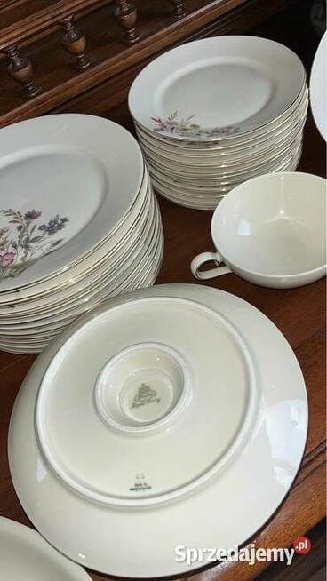 Dzbanek Serwis Royal Ivory, Bohemia. Łączka na porcelanie w