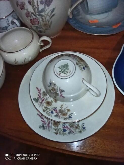 Dzbanek Serwis Royal Ivory, Bohemia. Łączka na porcelanie w