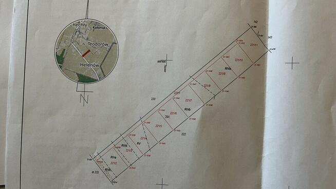 Szereg działek z WZ w Helenowie gm. Policzna.