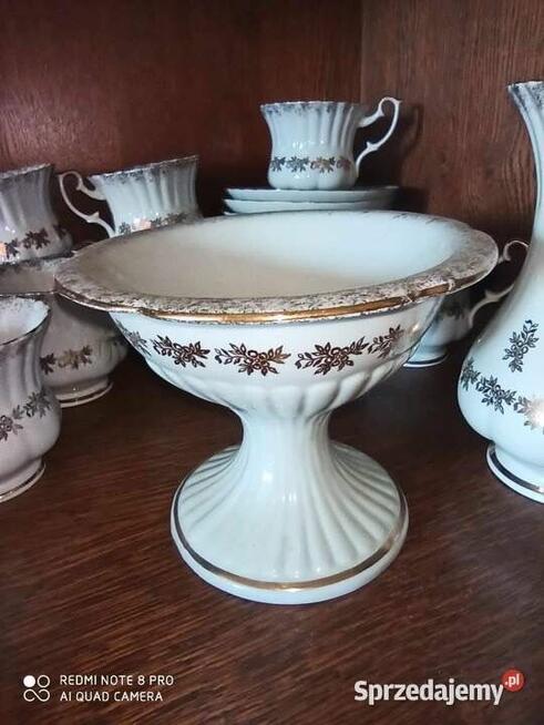 Dzbanek. Serwis Chodzież. Made in Poland. Srebrne kwiatki. K