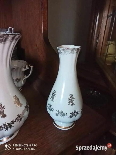 Dzbanek. Serwis Chodzież. Made in Poland. Srebrne kwiatki. K