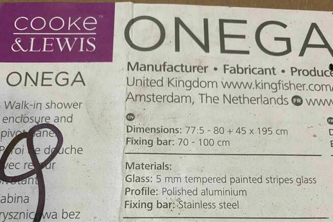 Brodzik konglomeratowy 120/90 Sciana bateria kabinowa