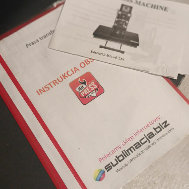 Duża Prasa Termotransferowa 40x50 Automatyczna | używana