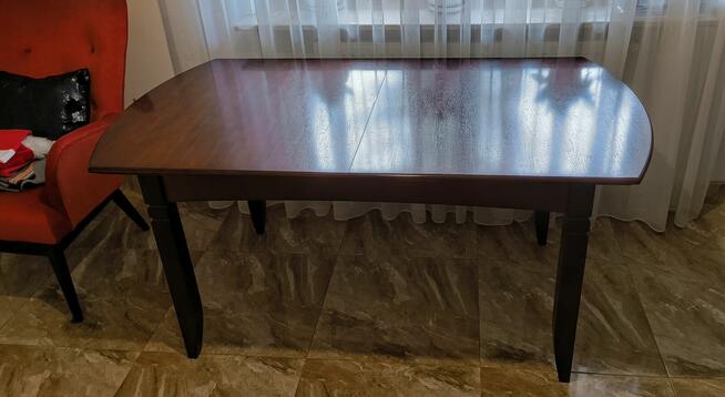 Stół Rozkładany Ciemny Zefam San Marino Rozsuwany drewniany