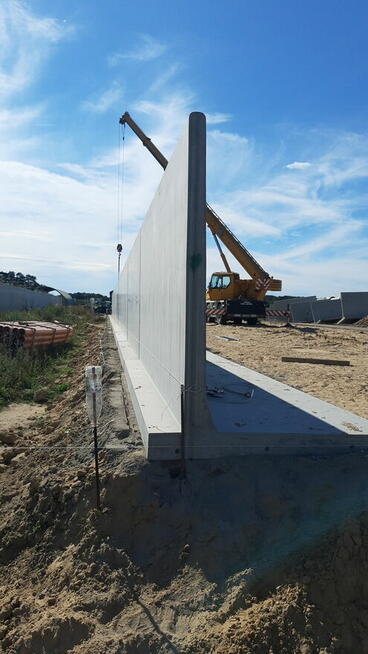 Silosy na kiszonki.Ściany oporowe L i T