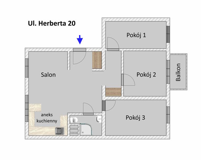 4 pokojowe mieszkanie po remoncie